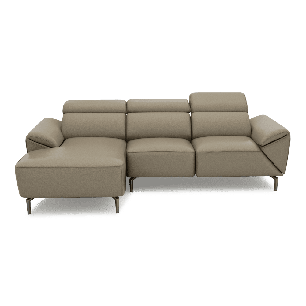 CITRON - Modular Fabric / Leather Sofa (L-shaped)