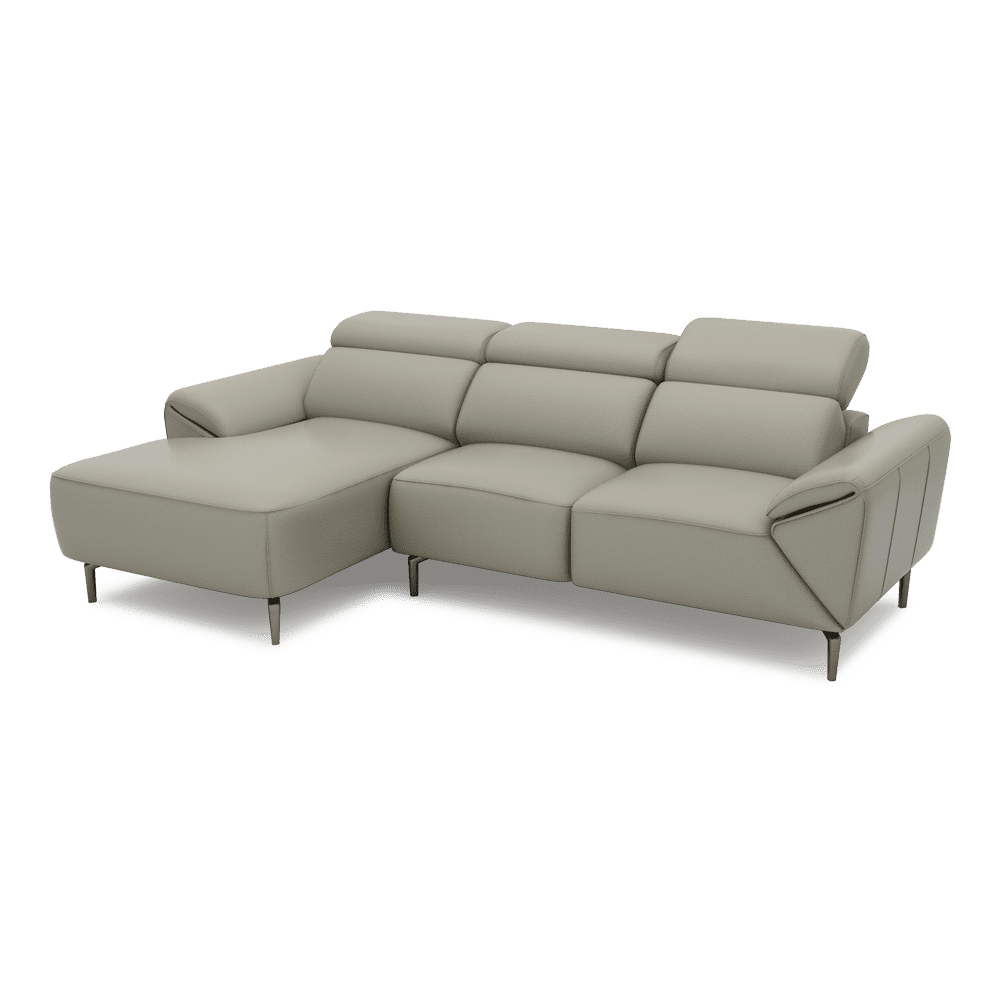 CITRON - Modular Fabric / Leather Sofa (L-shaped)