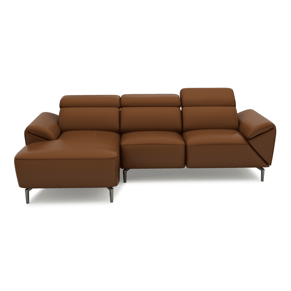 CITRON - Modular Fabric / Leather Sofa (L-shaped)