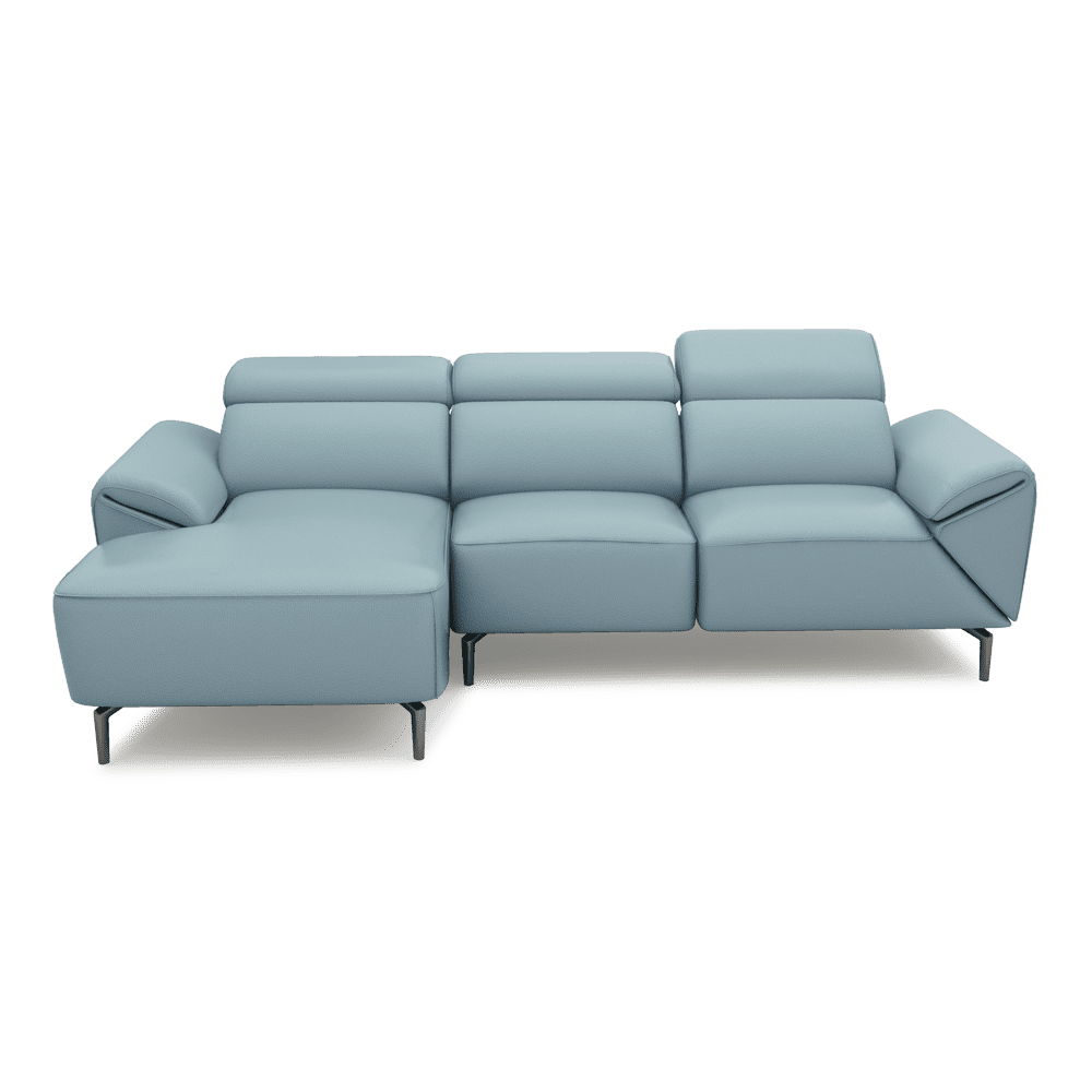 CITRON - Modular Fabric / Leather Sofa (L-shaped)