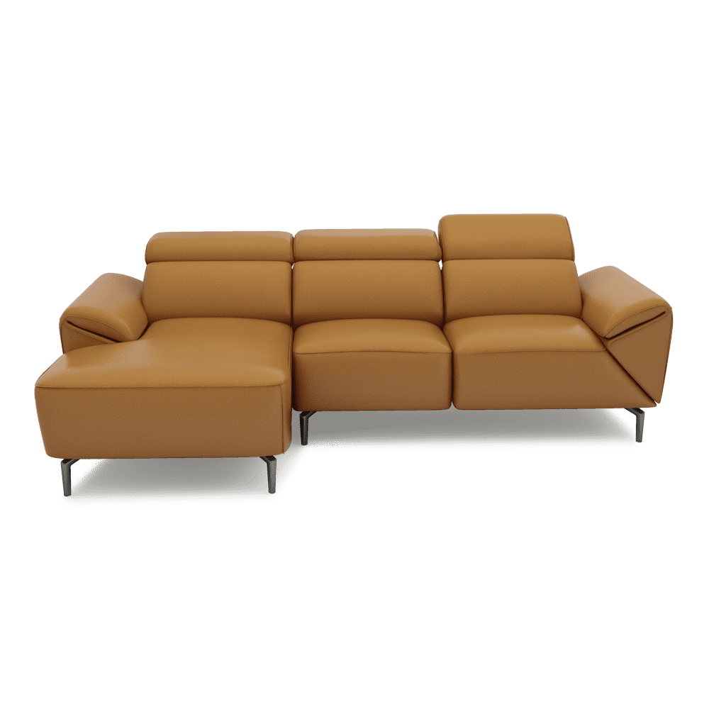 CITRON - Modular Fabric / Leather Sofa (L-shaped)
