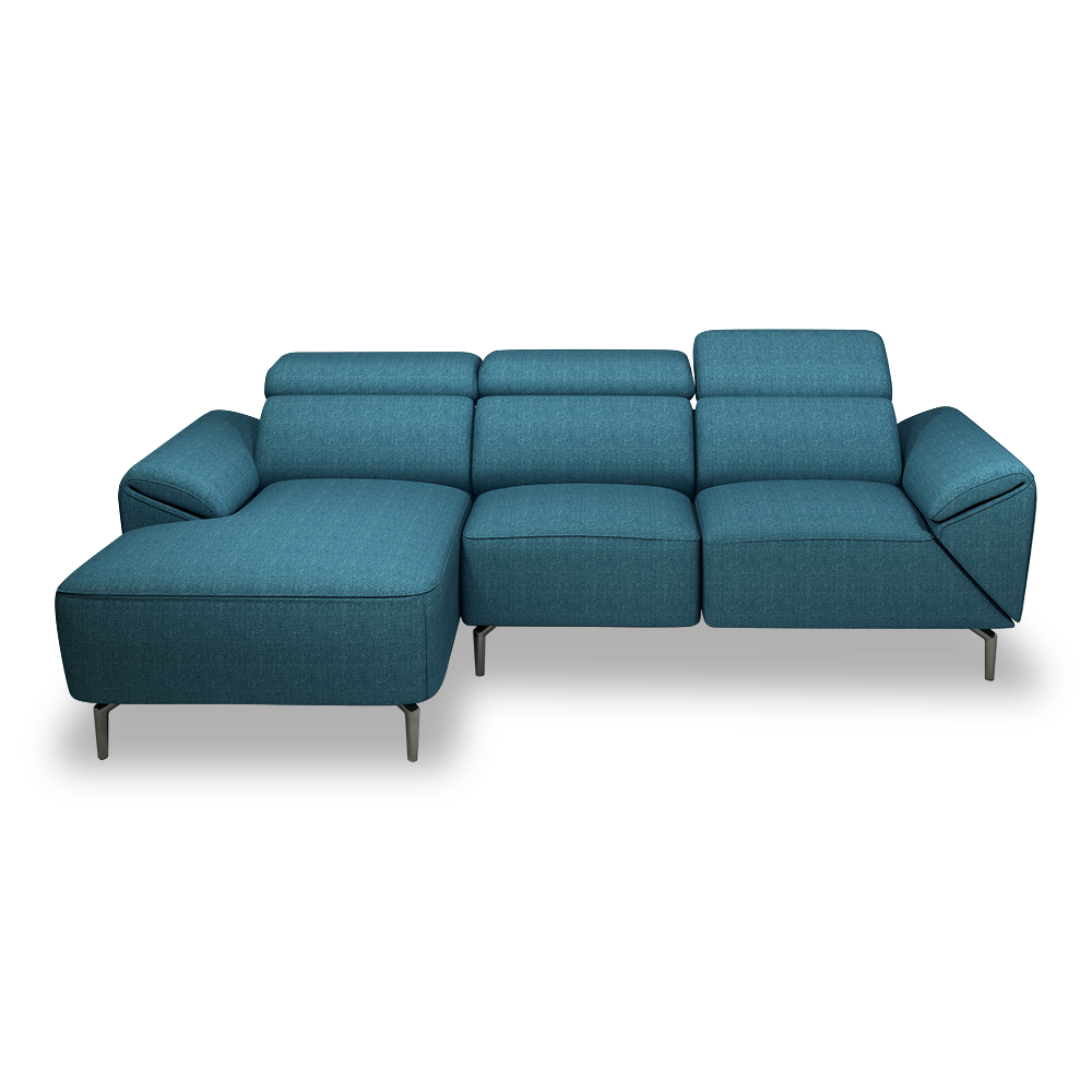 CITRON - Modular Fabric / Leather Sofa (L-shaped)