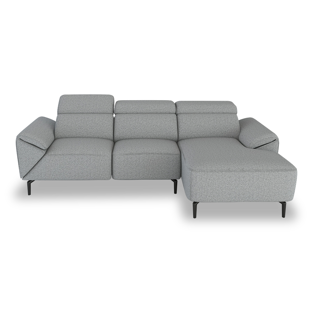 CITRON - Modular Fabric / Leather Sofa (L-shaped)