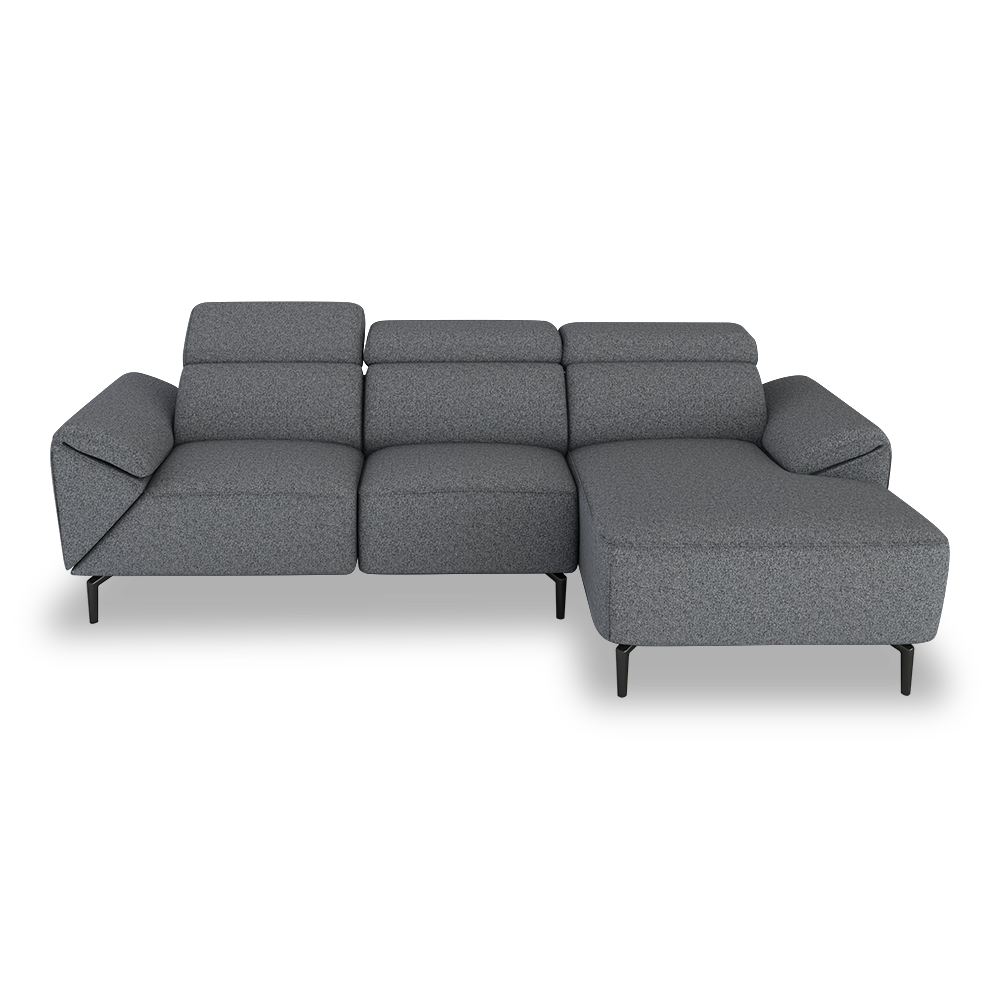 CITRON - Modular Fabric / Leather Sofa (L-shaped)