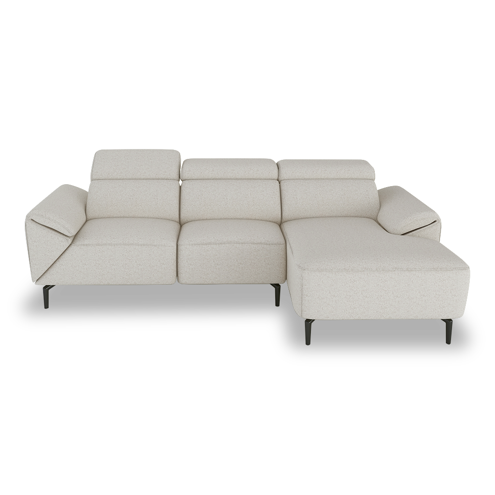 CITRON - Modular Fabric / Leather Sofa (L-shaped)