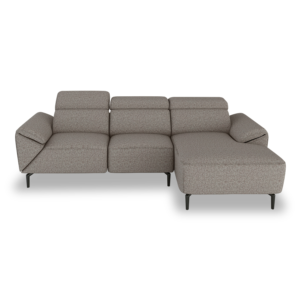 CITRON - Modular Fabric / Leather Sofa (L-shaped)