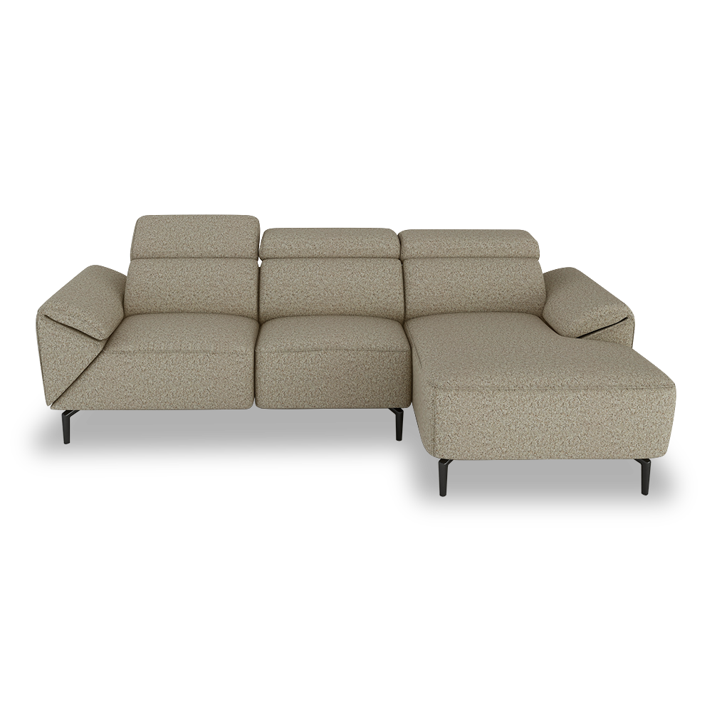 CITRON - Modular Fabric / Leather Sofa (L-shaped)