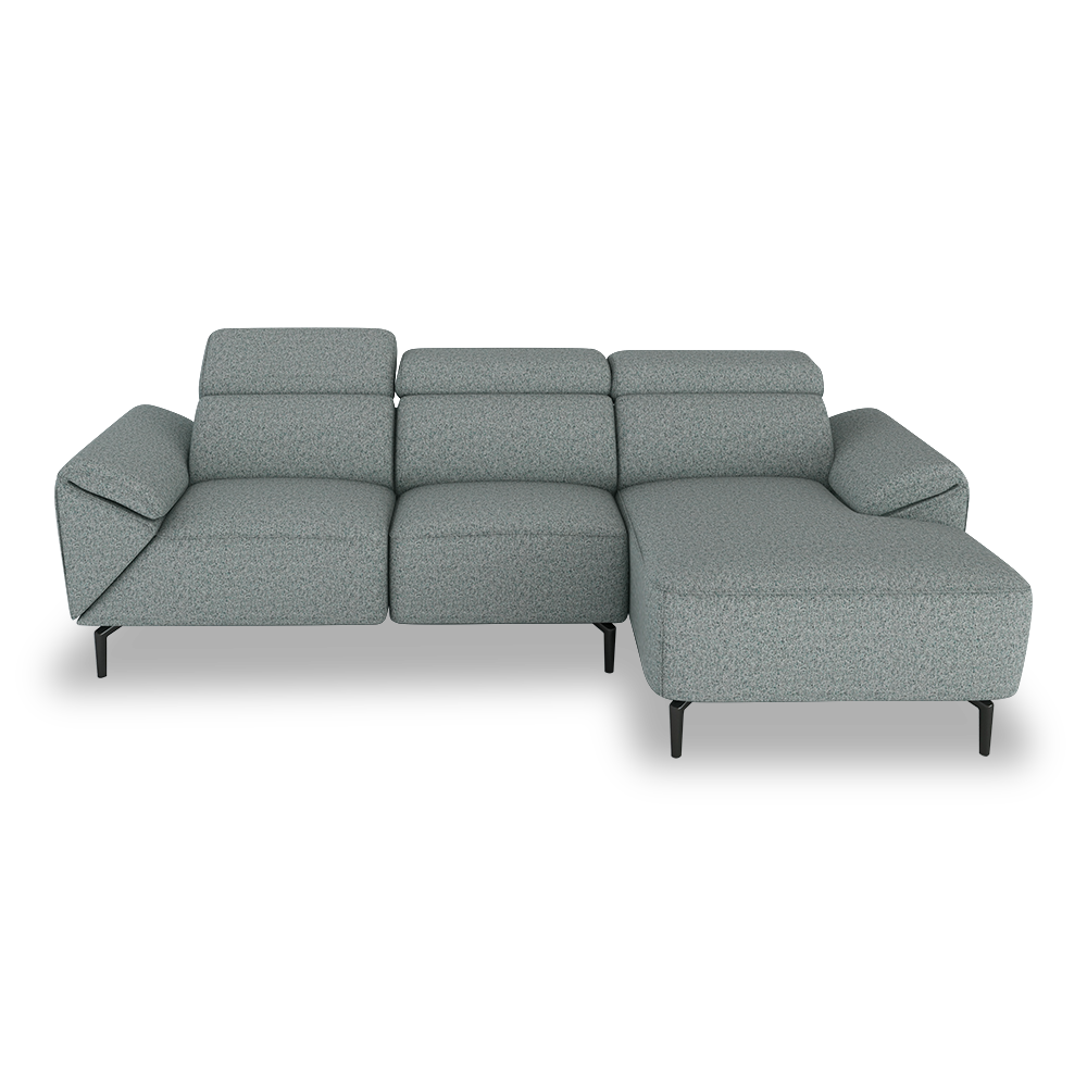 CITRON - Modular Fabric / Leather Sofa (L-shaped)