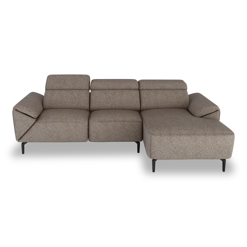 CITRON - Modular Fabric / Leather Sofa (L-shaped)