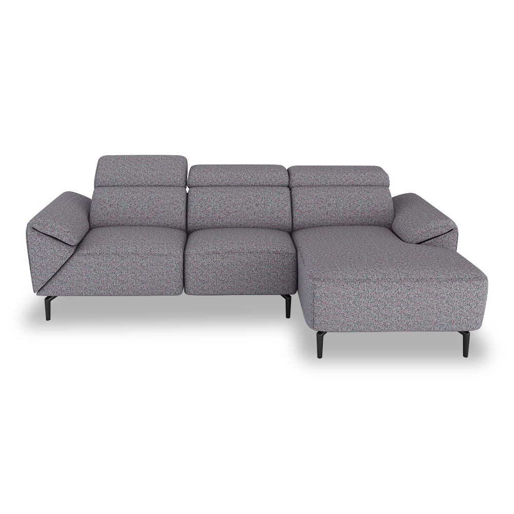 CITRON - Modular Fabric / Leather Sofa (L-shaped)