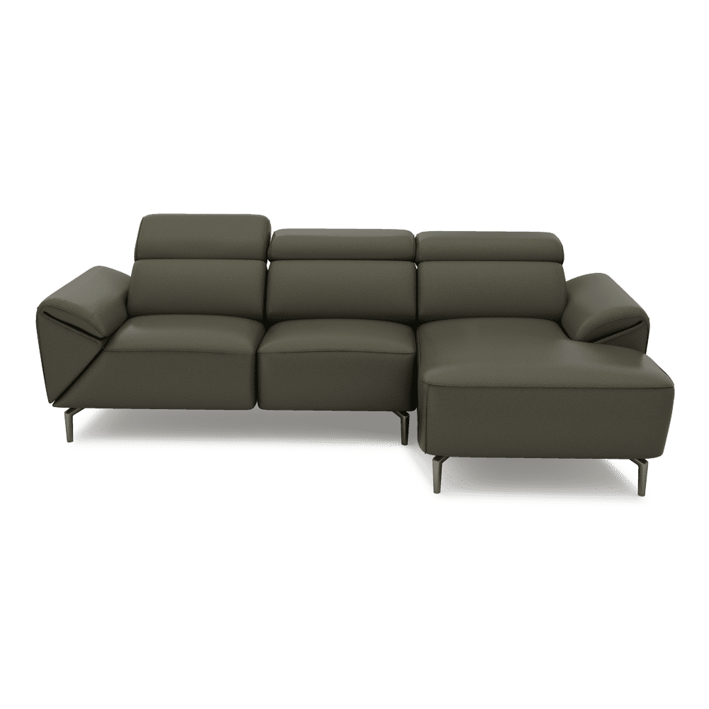 CITRON - Modular Fabric / Leather Sofa (L-shaped)