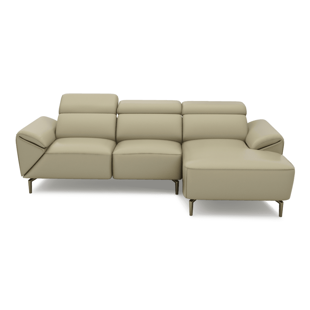 CITRON - Modular Fabric / Leather Sofa (L-shaped)