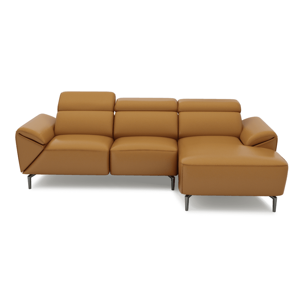 CITRON - Modular Fabric / Leather Sofa (L-shaped)