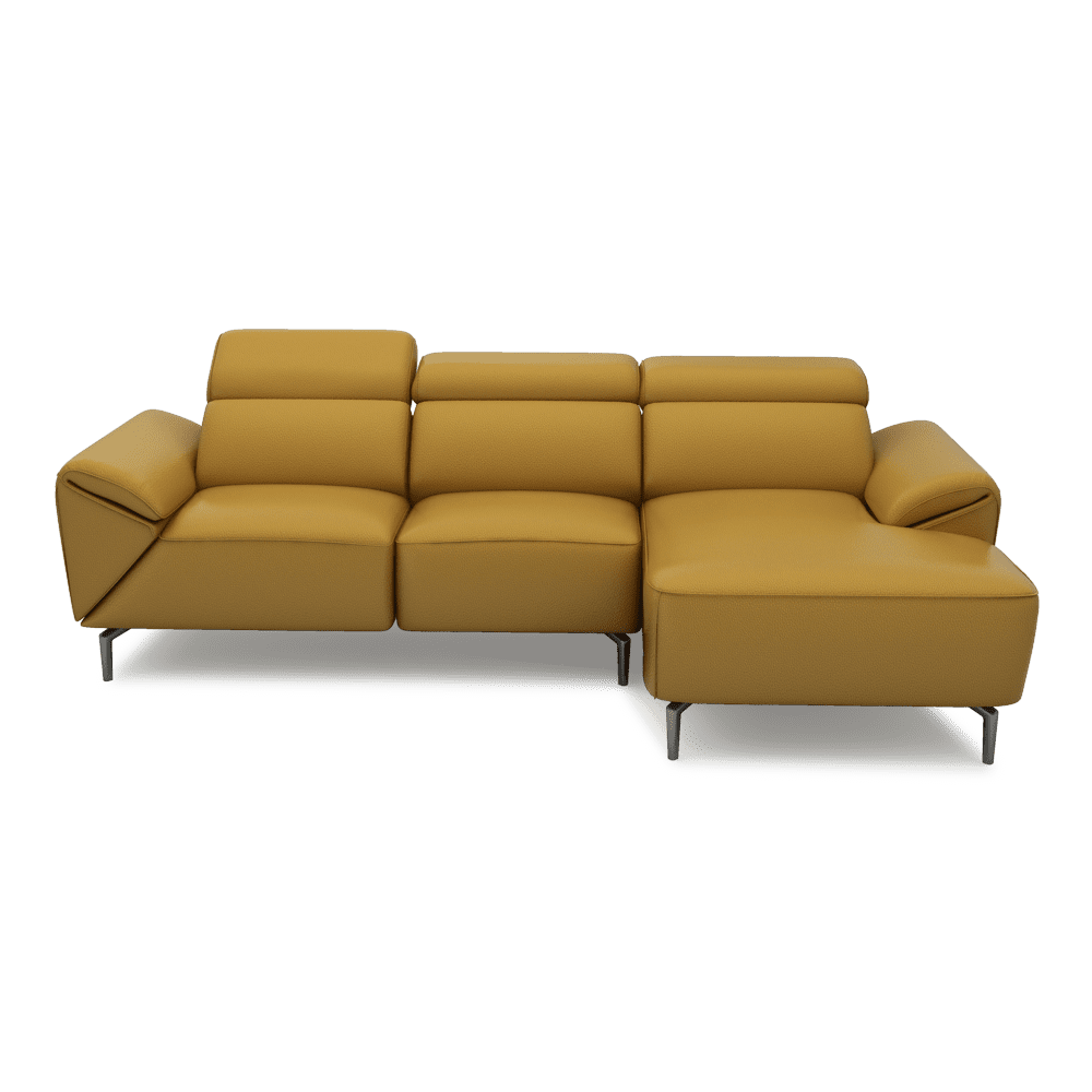 CITRON - Modular Fabric / Leather Sofa (L-shaped)