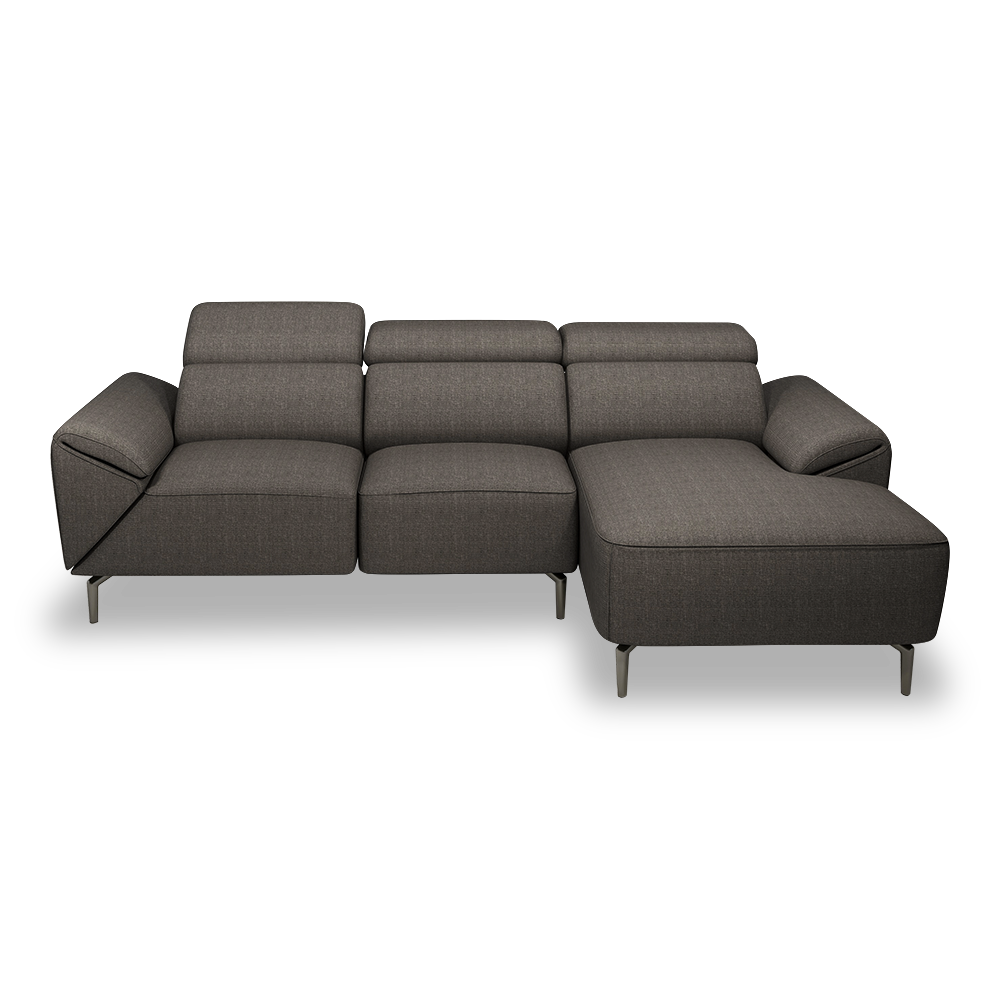 CITRON - Modular Fabric / Leather Sofa (L-shaped)