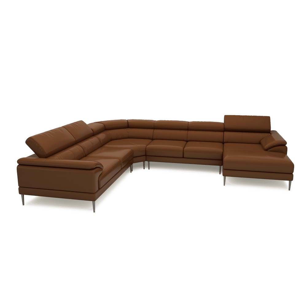 YELDON - Modular Fabric / Leather Corner Sofa