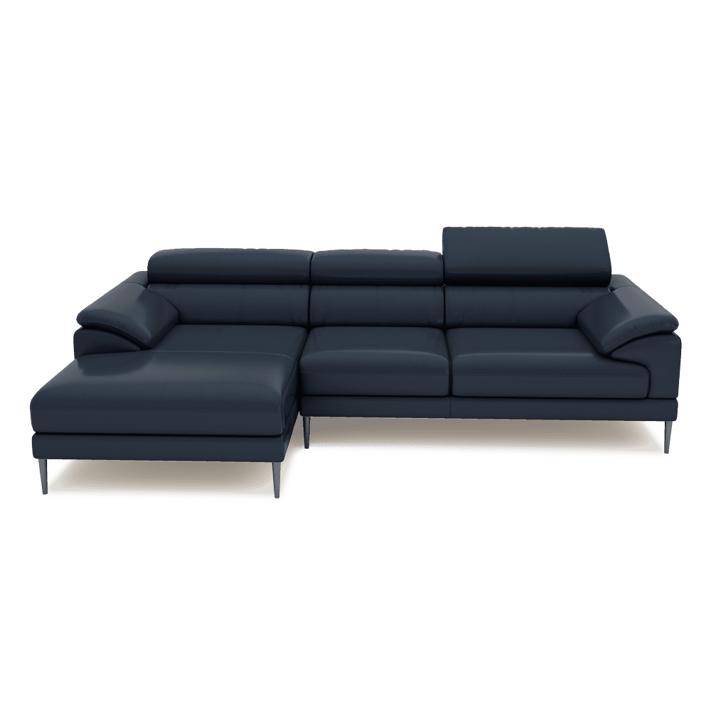 YELDON - Modular Fabric / Leather L-Shaped Sofa