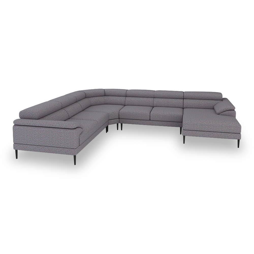 YELDON - Modular Fabric / Leather Corner Sofa