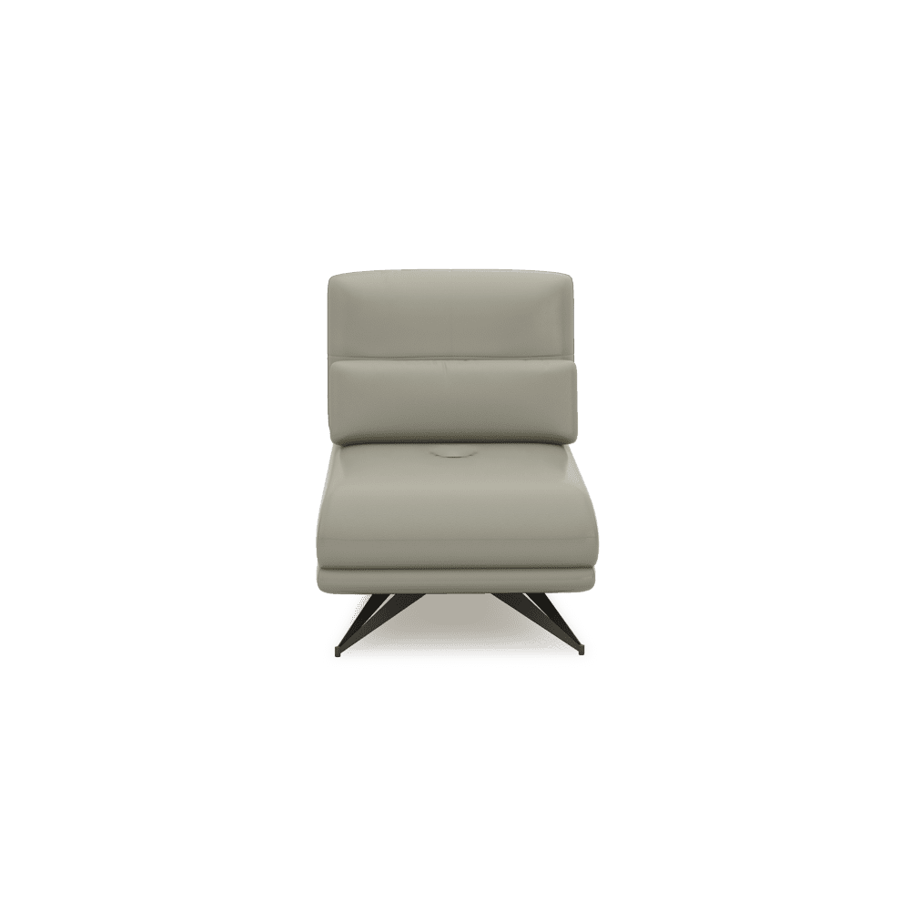 VILLA - Modular Push-Back Fabric / Leather Sofa (1-Seater)