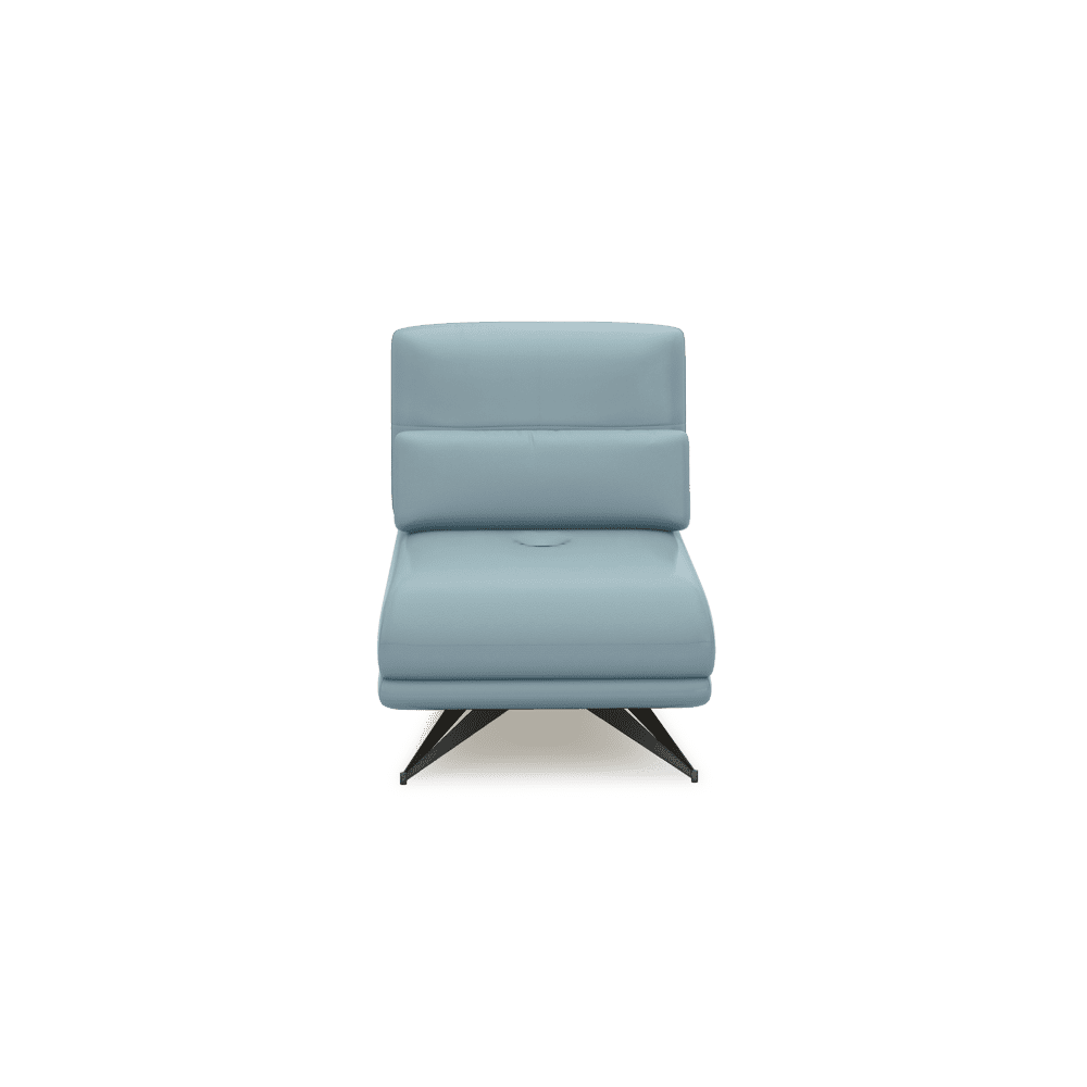 VILLA - Modular Push-Back Fabric / Leather Sofa (1-Seater)