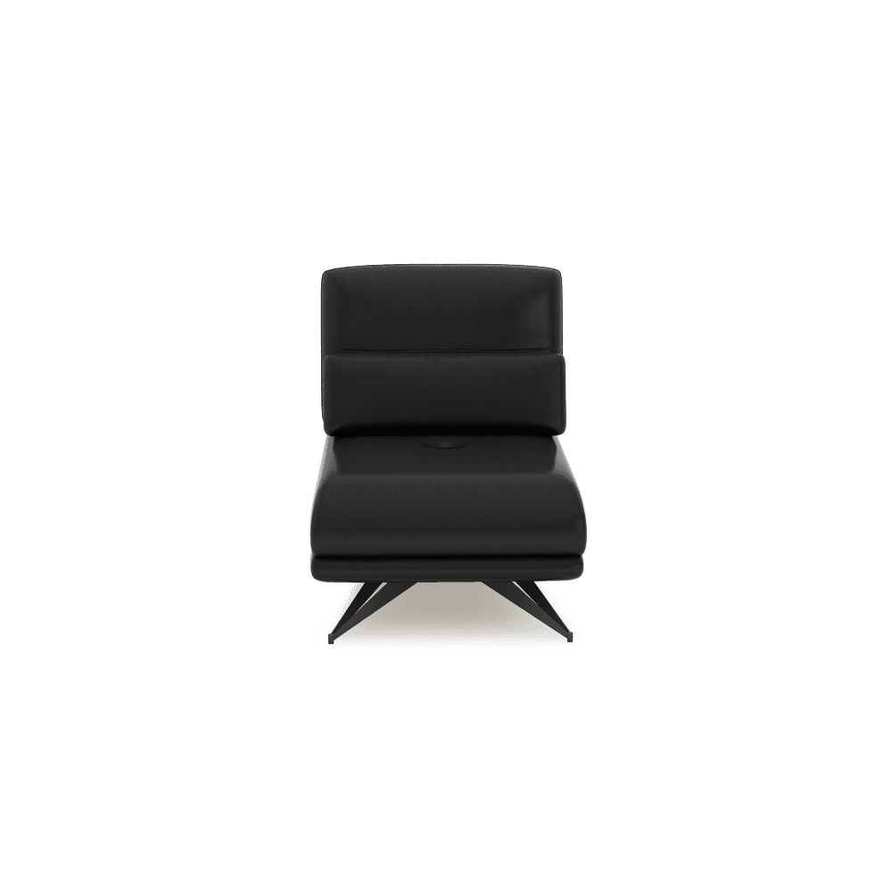 VILLA - Modular Push-Back Fabric / Leather Sofa (1-Seater)