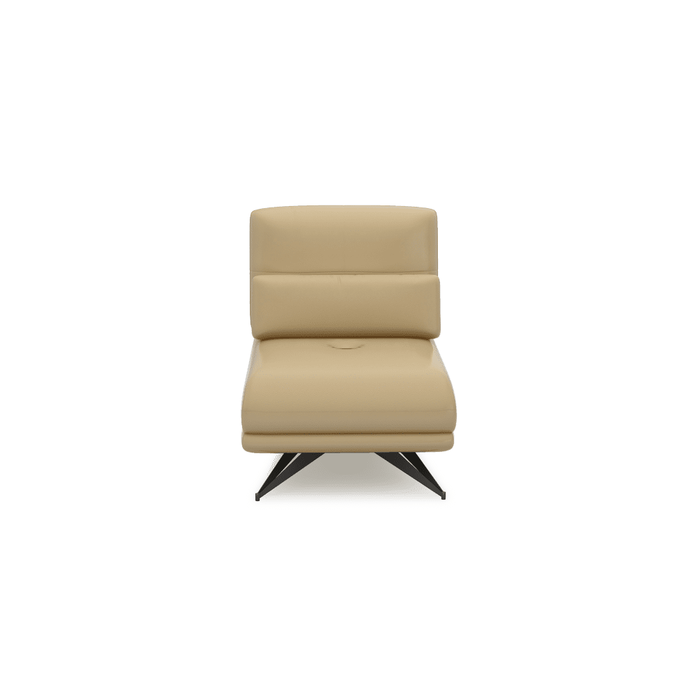 VILLA - Modular Push-Back Fabric / Leather Sofa (1-Seater)