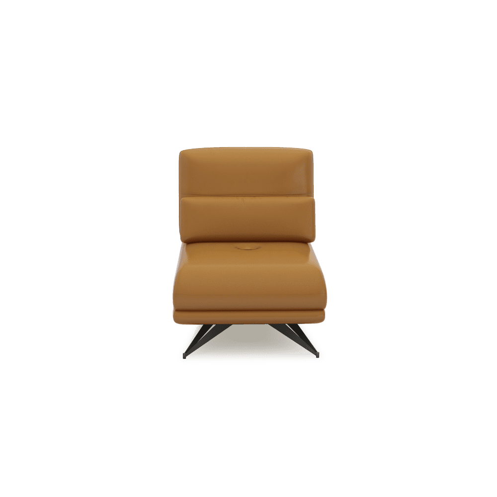 VILLA - Modular Push-Back Fabric / Leather Sofa (1-Seater)