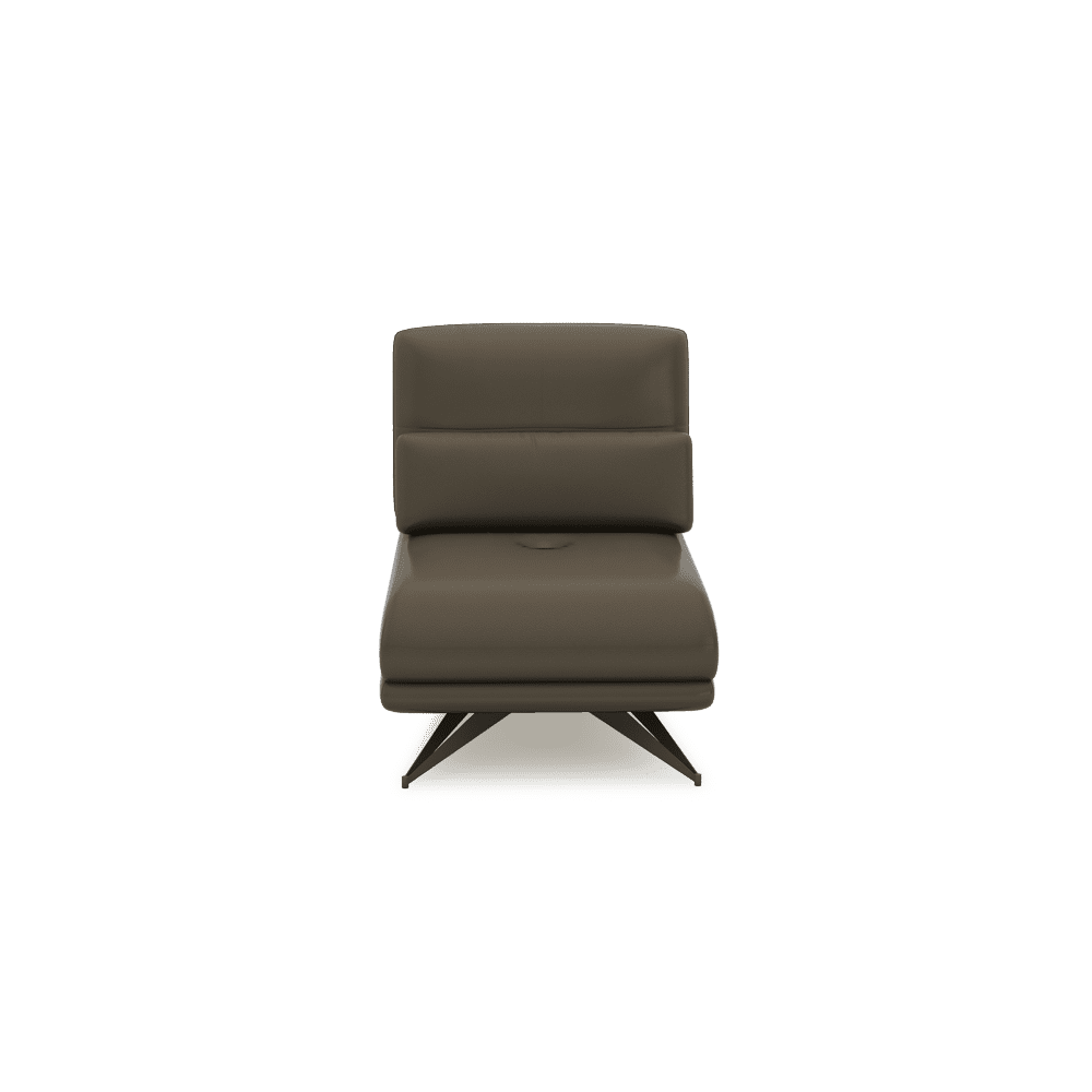 VILLA - Modular Push-Back Fabric / Leather Sofa (1-Seater)