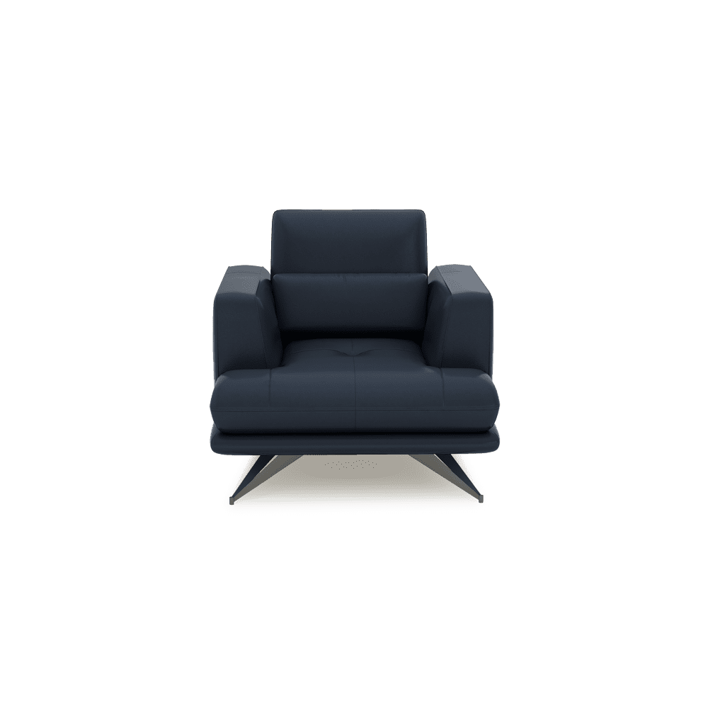 VILLA - Modular Push-Back Fabric / Leather Sofa (1-Seater)