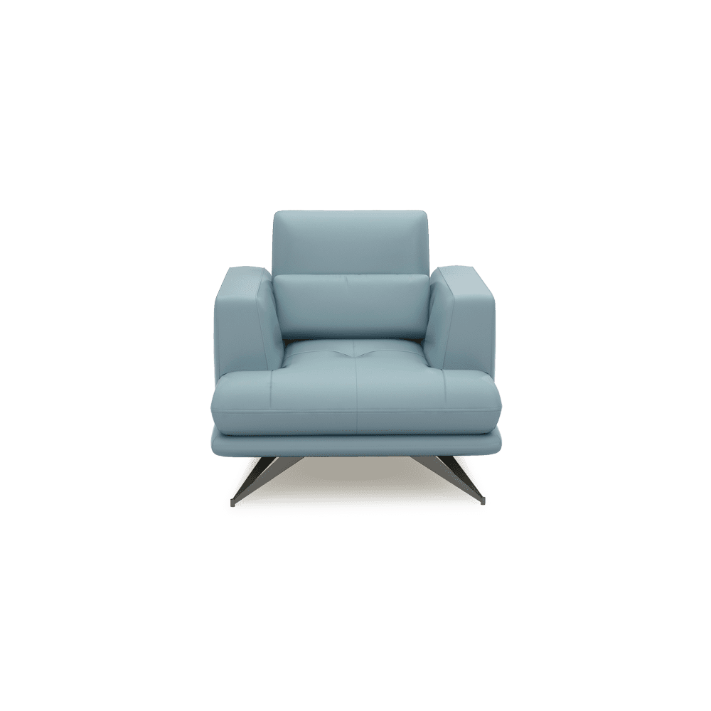 VILLA - Modular Push-Back Fabric / Leather Sofa (1-Seater)