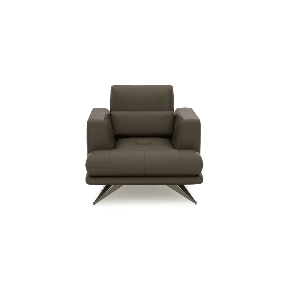 VILLA - Modular Push-Back Fabric / Leather Sofa (1-Seater)