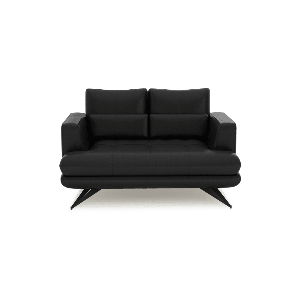 VILLA - Modular Push-Back Fabric / Leather Sofa (2-Seater)