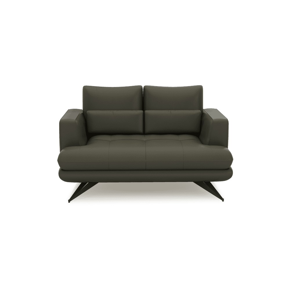 VILLA - Modular Push-Back Fabric / Leather Sofa (2-Seater)