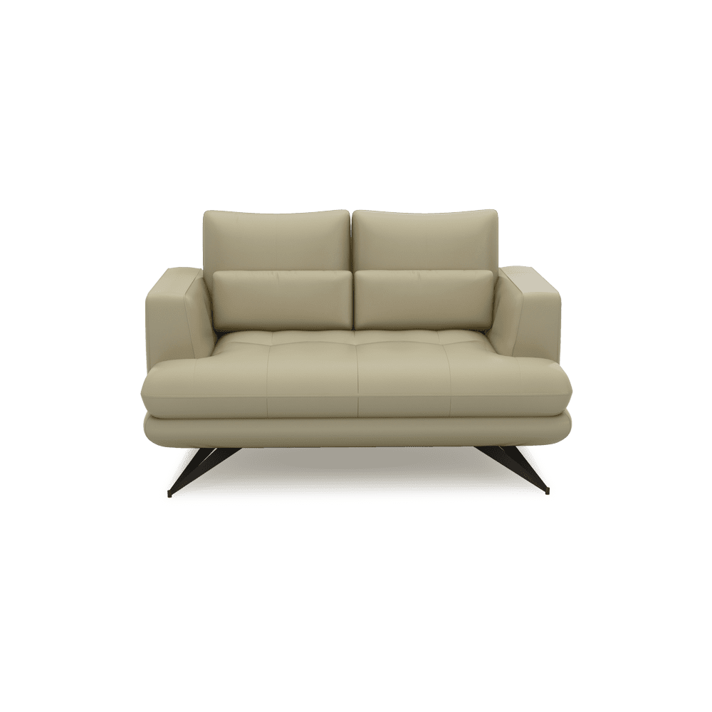 VILLA - Modular Push-Back Fabric / Leather Sofa (2-Seater)