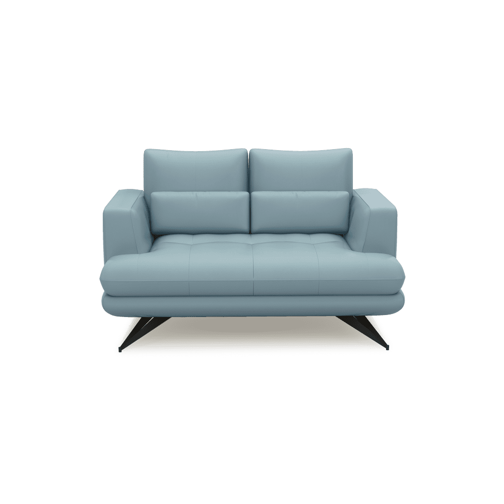 VILLA - Modular Push-Back Fabric / Leather Sofa (2-Seater)
