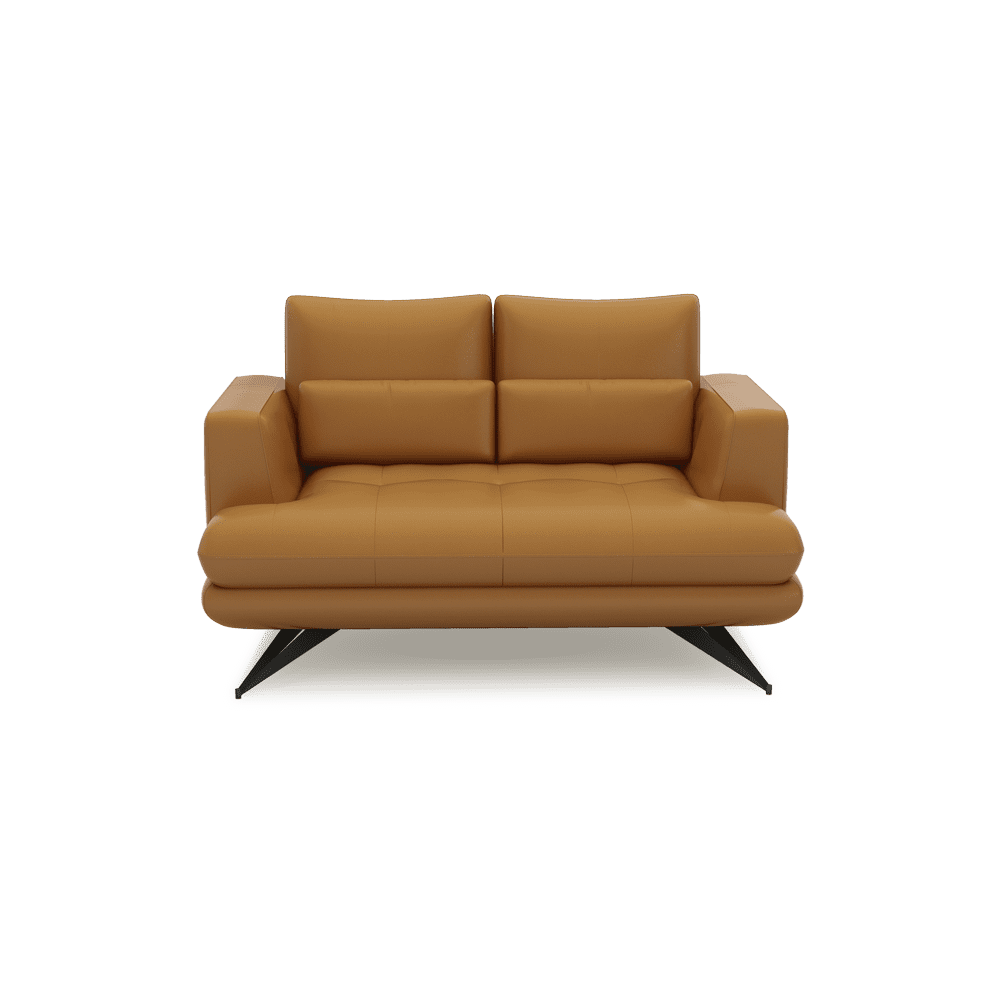 VILLA - Modular Push-Back Fabric / Leather Sofa (2-Seater)