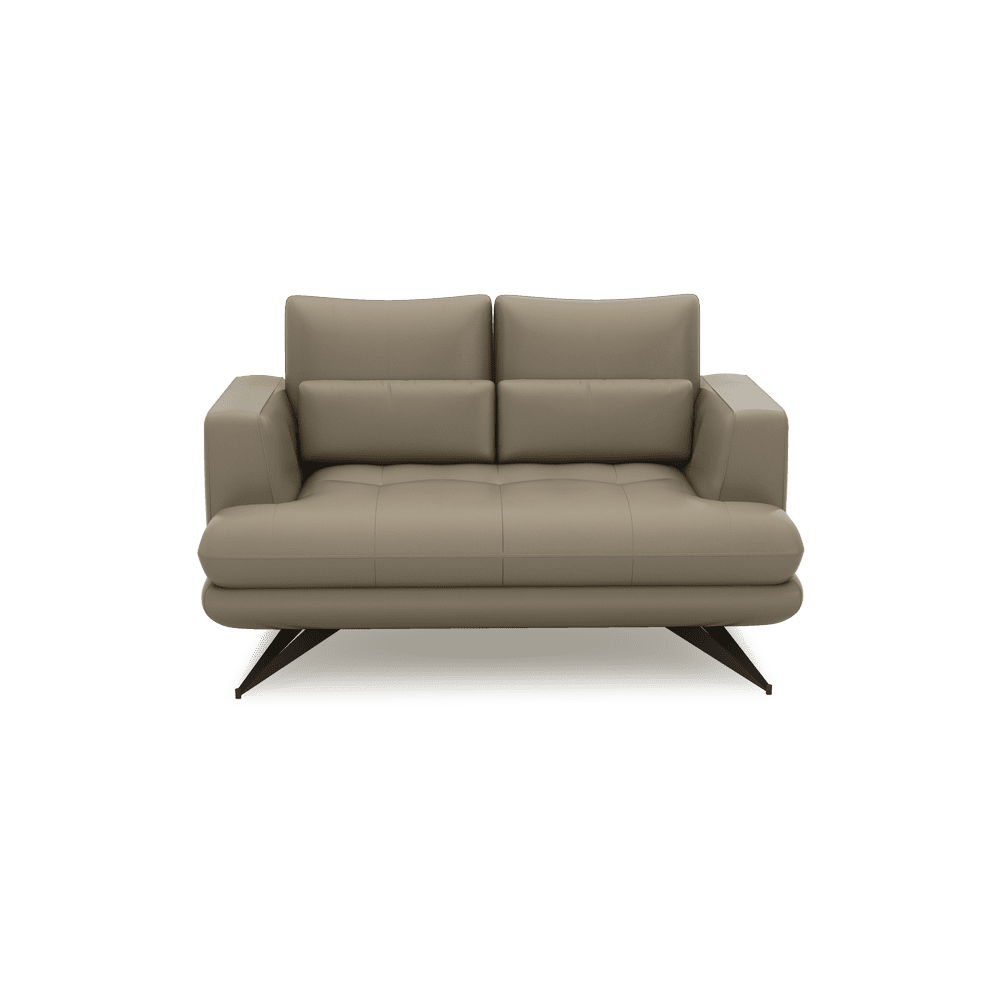 VILLA - Modular Push-Back Fabric / Leather Sofa (2-Seater)