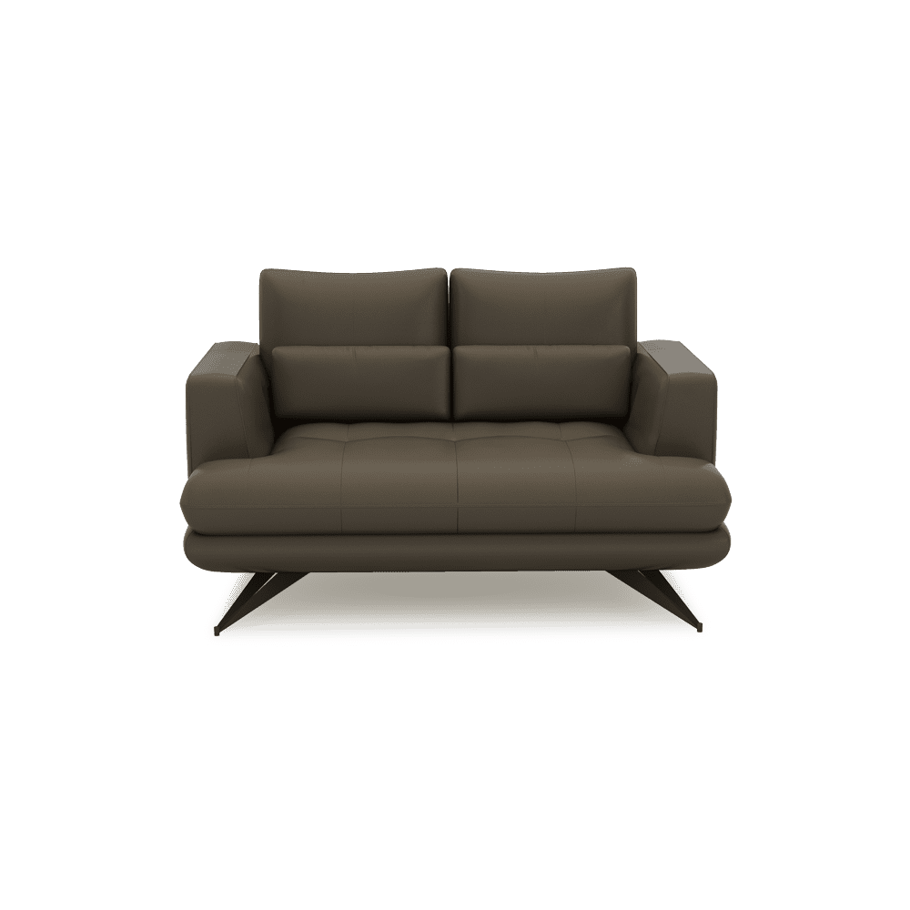 VILLA - Modular Push-Back Fabric / Leather Sofa (2-Seater)