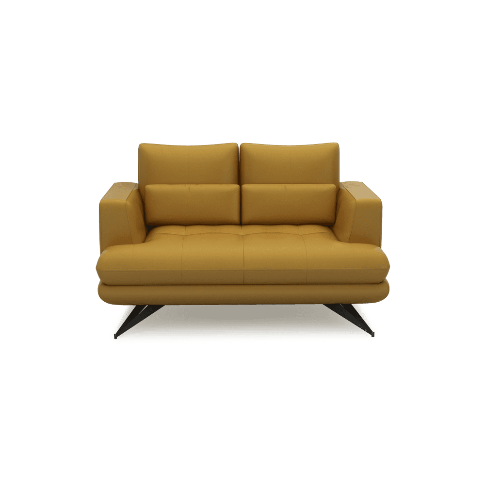 VILLA - Modular Push-Back Fabric / Leather Sofa (2-Seater)