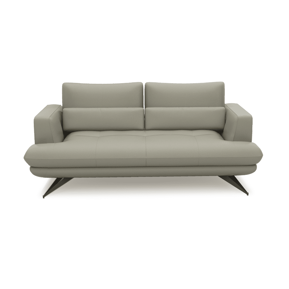 VILLA - Modular Push-Back Fabric / Leather Sofa (3-seater)