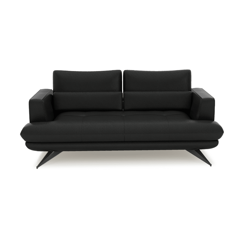 VILLA - Modular Push-Back Fabric / Leather Sofa (3-seater)