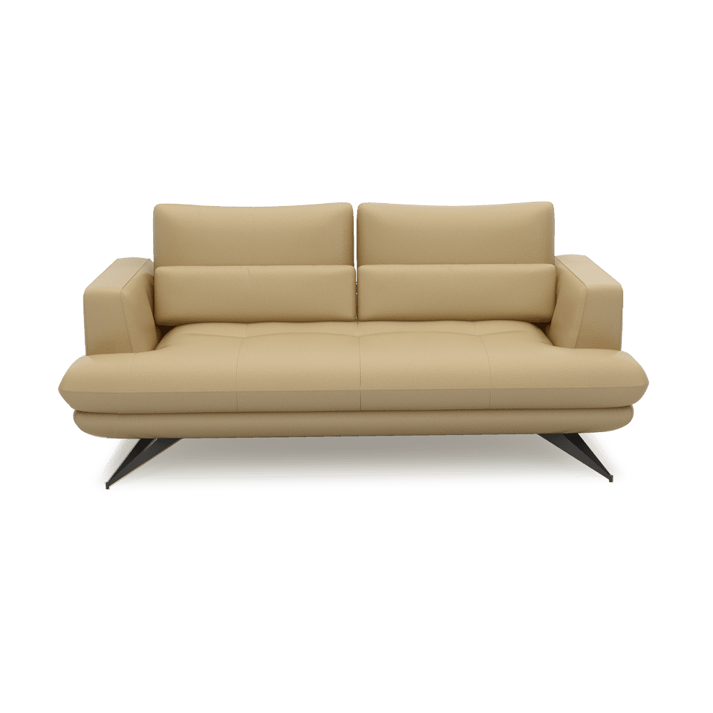 VILLA - Modular Push-Back Fabric / Leather Sofa (3-seater)
