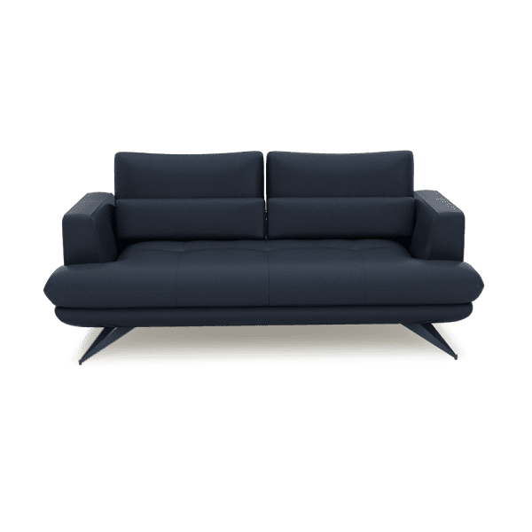VILLA - Modular Push-Back Fabric / Leather Sofa (3-seater)