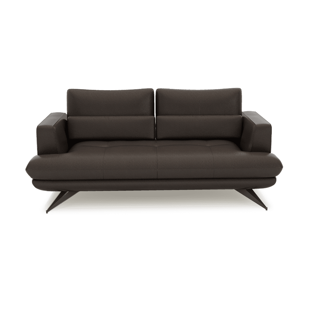 VILLA - Modular Push-Back Fabric / Leather Sofa (3-seater)