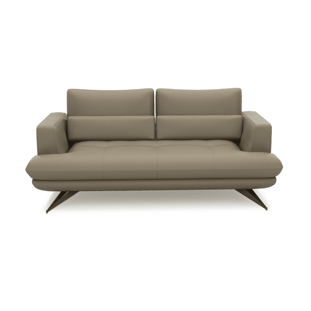 VILLA - Modular Push-Back Fabric / Leather Sofa (3-seater)