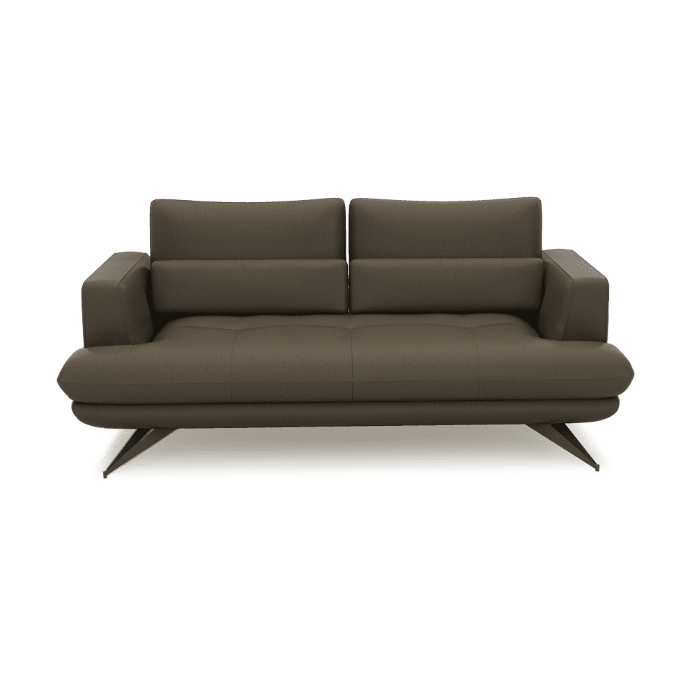 VILLA - Modular Push-Back Fabric / Leather Sofa (3-seater)