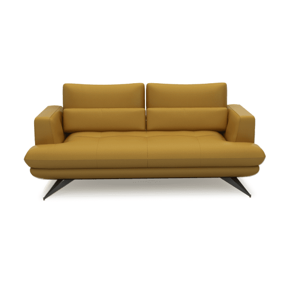 VILLA - Modular Push-Back Fabric / Leather Sofa (3-seater)