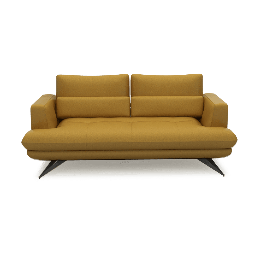 VILLA - Modular Push-Back Fabric / Leather Sofa (3-seater)