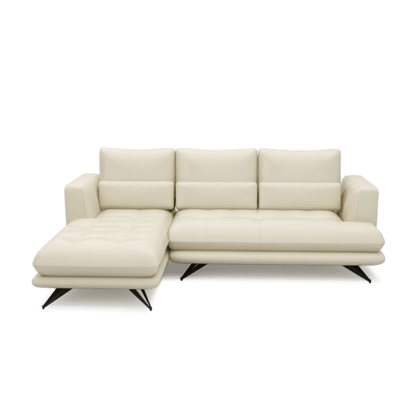 VILLA - Modular Push-Back Fabric / Leather Sofa (L-Shaped)