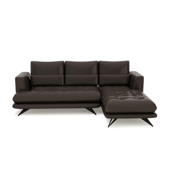 VILLA - Modular Push-Back Fabric / Leather Sofa (L-Shaped)